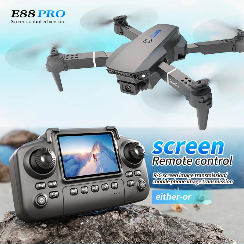 Drone Photogrammetry - Dron profesional E88 PRO con pantalla