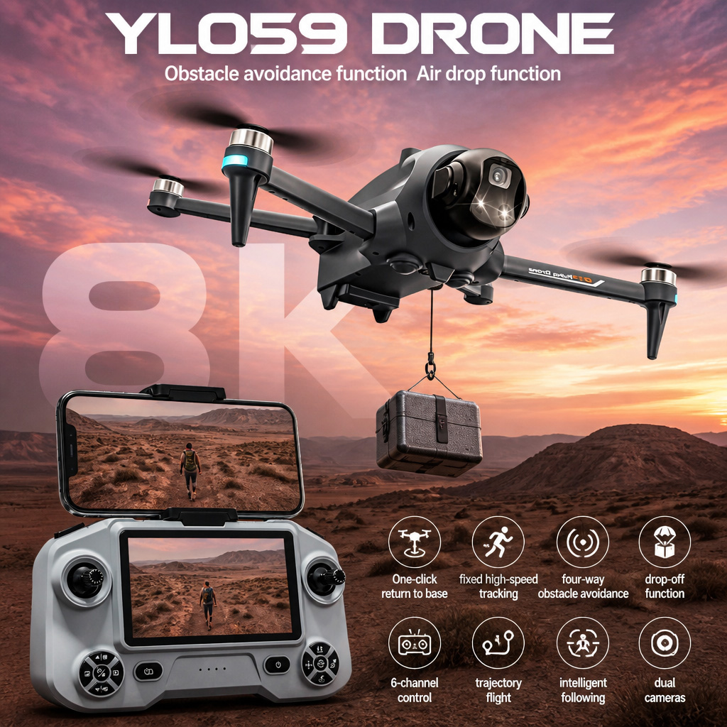 Drone Multispectral - NUEVO Dron YL059 con GPS, Retorno