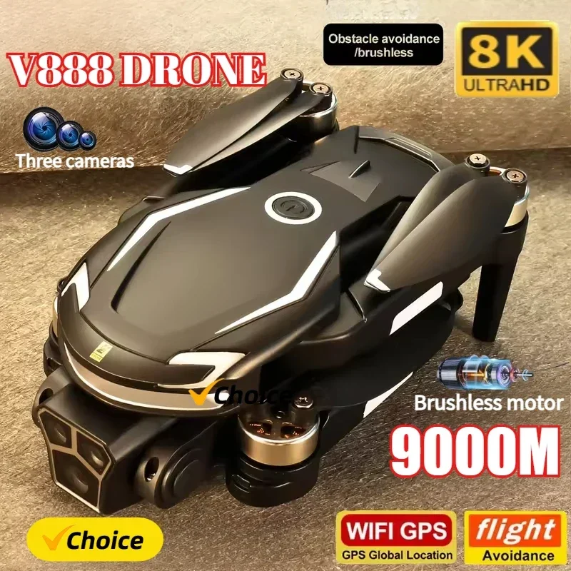 Drone Multispectral - Nuevo Dron V888 8K GPS con
