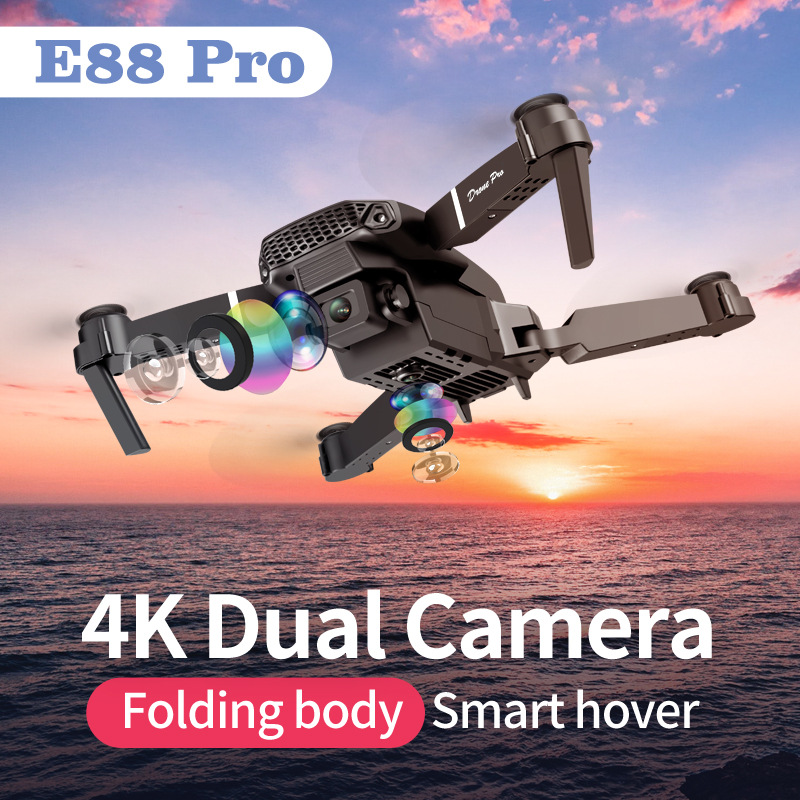 Dron profesional E88pro, flujo - Drone Multispectral reseña y precio