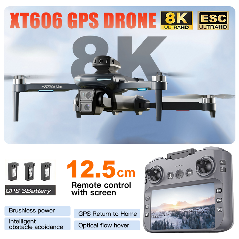 Dron XT606 MAX 3 con Batería,  - Drone Multispectral reseña y precio